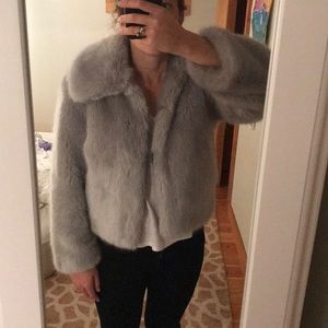 Faux fur jacket Topshop